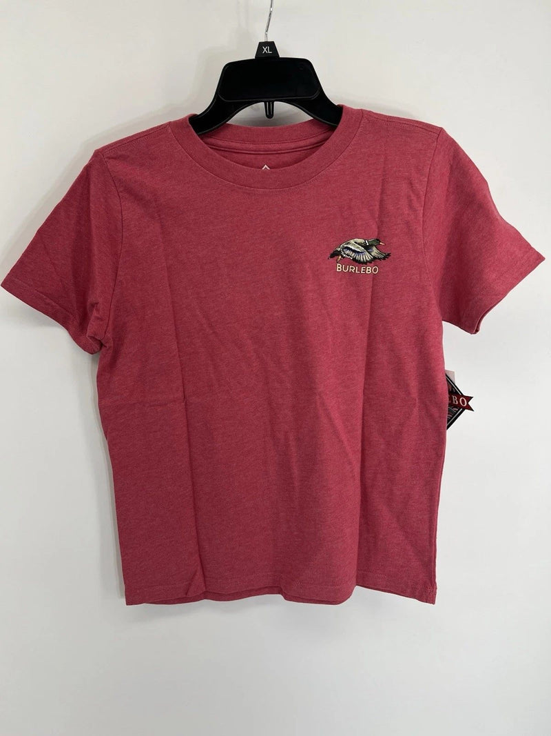 Burlebo Youth Boys Duck Hunting Graphic T Shirt Red NWT Size L / 10-12