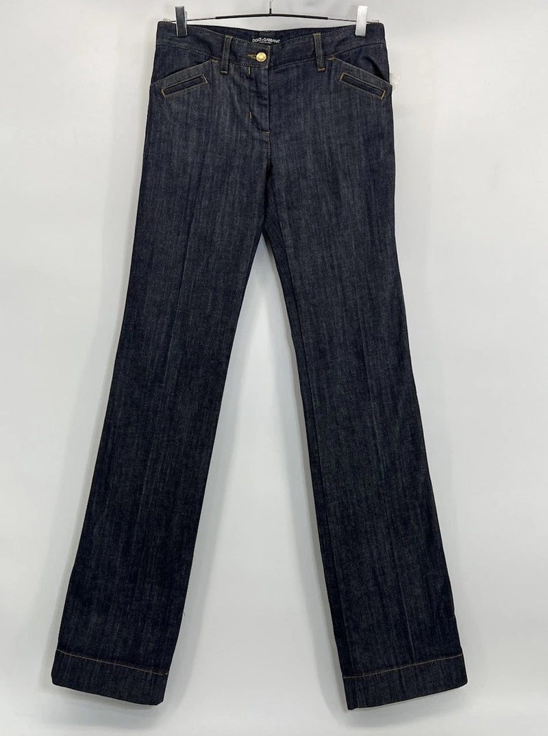 Dolce & Gabbana Women’s Dark Wash Straight Leg Jeans Italy IT 42 US 6