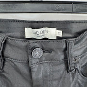 Hidden Jeans High Rise Skinny Black w/ Finish Jeans Sz 27