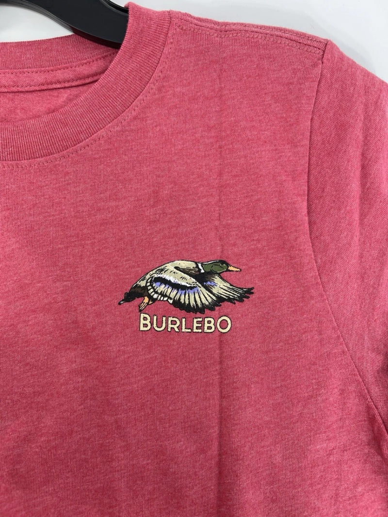 Burlebo Youth Boys Duck Hunting Graphic T Shirt Red NWT Size L / 10-12