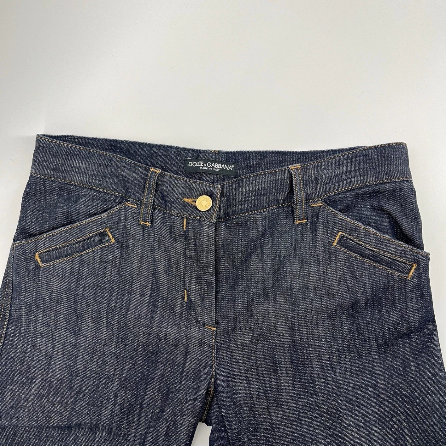 Dolce & Gabbana Women’s Dark Wash Straight Leg Jeans Italy IT 42 US 6