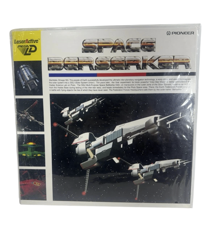 Space Berserker LaserActive Mega LD LaserDisc Pioneer Japan Complete Tested