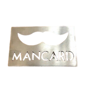 Stainless Steel Man Card Bottle Opener Mustache Wallet Size Funny Gift
