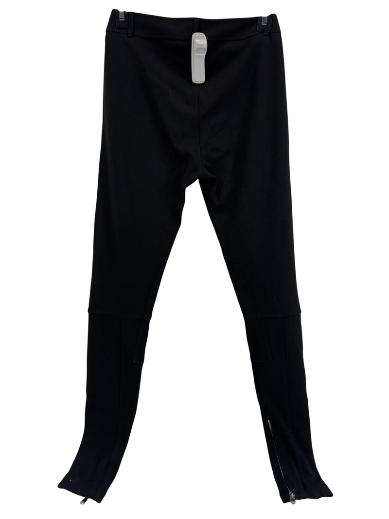 Moschino Black Knit Legging Pant w/ zip Cuff Sz XS