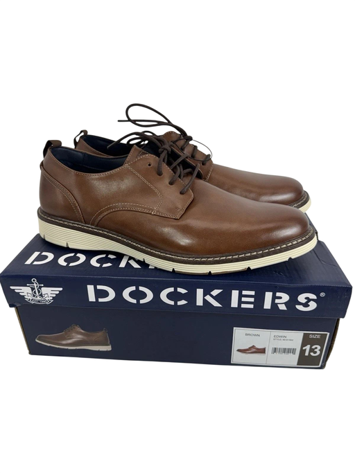 Dockers Edwin Lightweight Oxford Casual Dress Shoes Brown  Sz 13