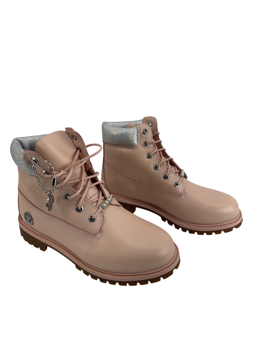 TIMBERLAND JUNIOR PREMIUM 6" LT.PINK WATERPROOF BOOTS, A2FK4 Sz 7