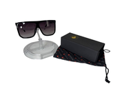 American Bonfire Ignite 18006 Sunglasses Black Smoke Oversized Square
