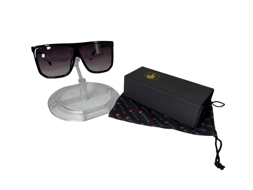 American Bonfire Ignite 18006 Sunglasses Black Smoke Oversized Square