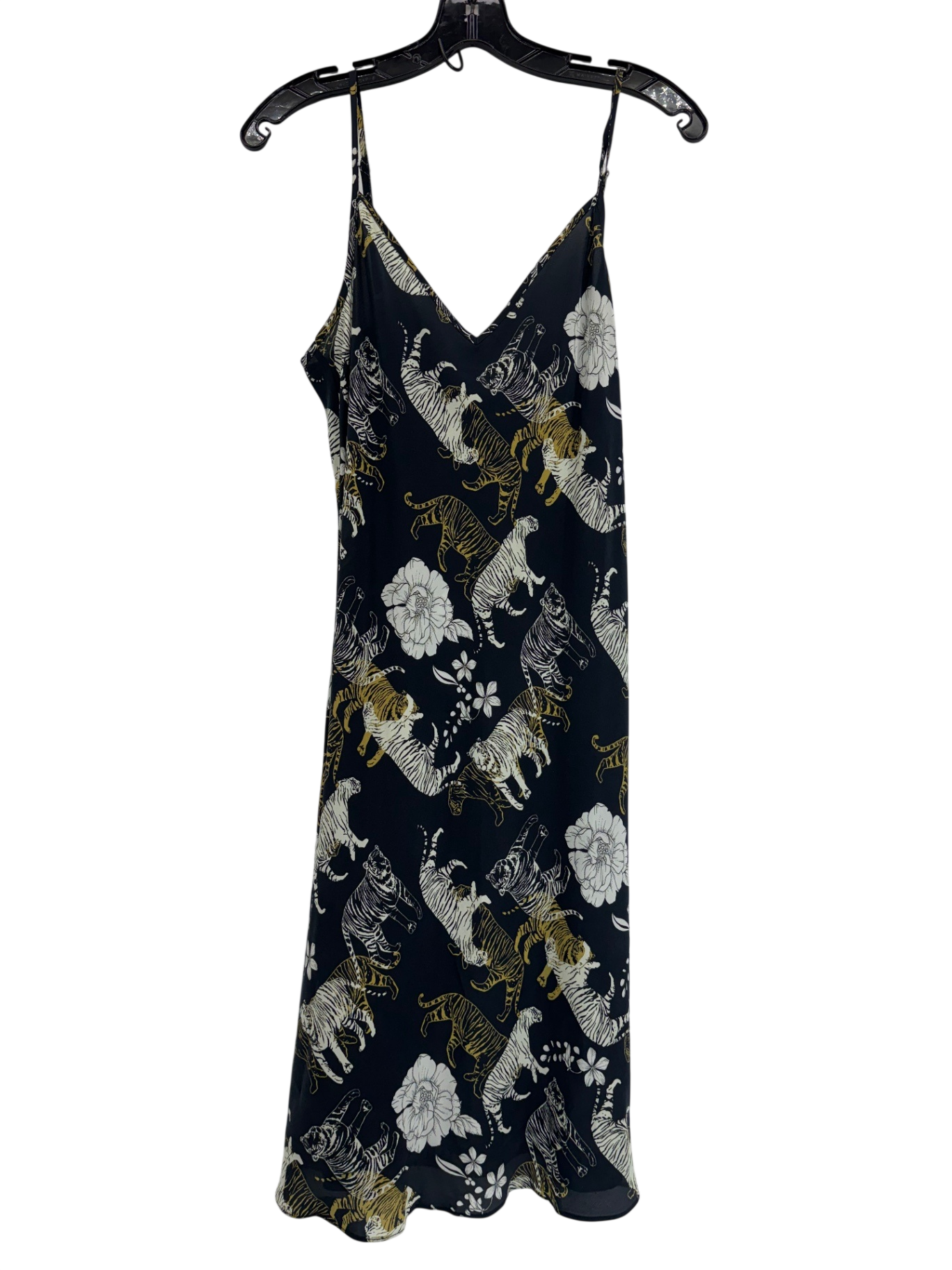 Johnny Was Caitlyn Slip Dress Tiger Navy Sz Small