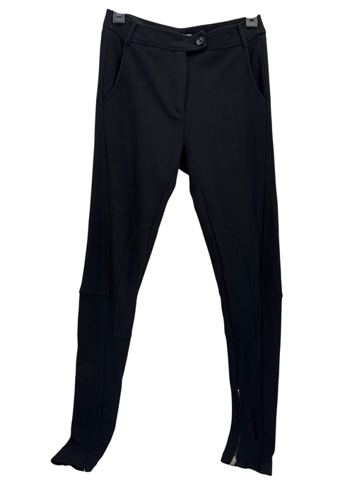 Moschino Black Knit Legging Pant w/ zip Cuff Sz XS