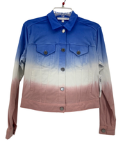 Adyson Parker Blue/Pink Ombré Button Up Jacket