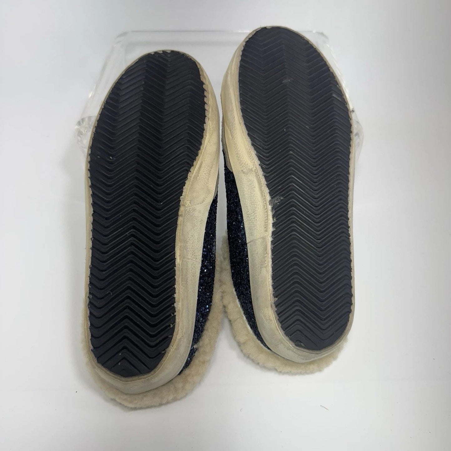 GOLDEN GOOSE Superstar Sabot Slip On Shearling Mule Sneaker Size 37 Limited Ed!