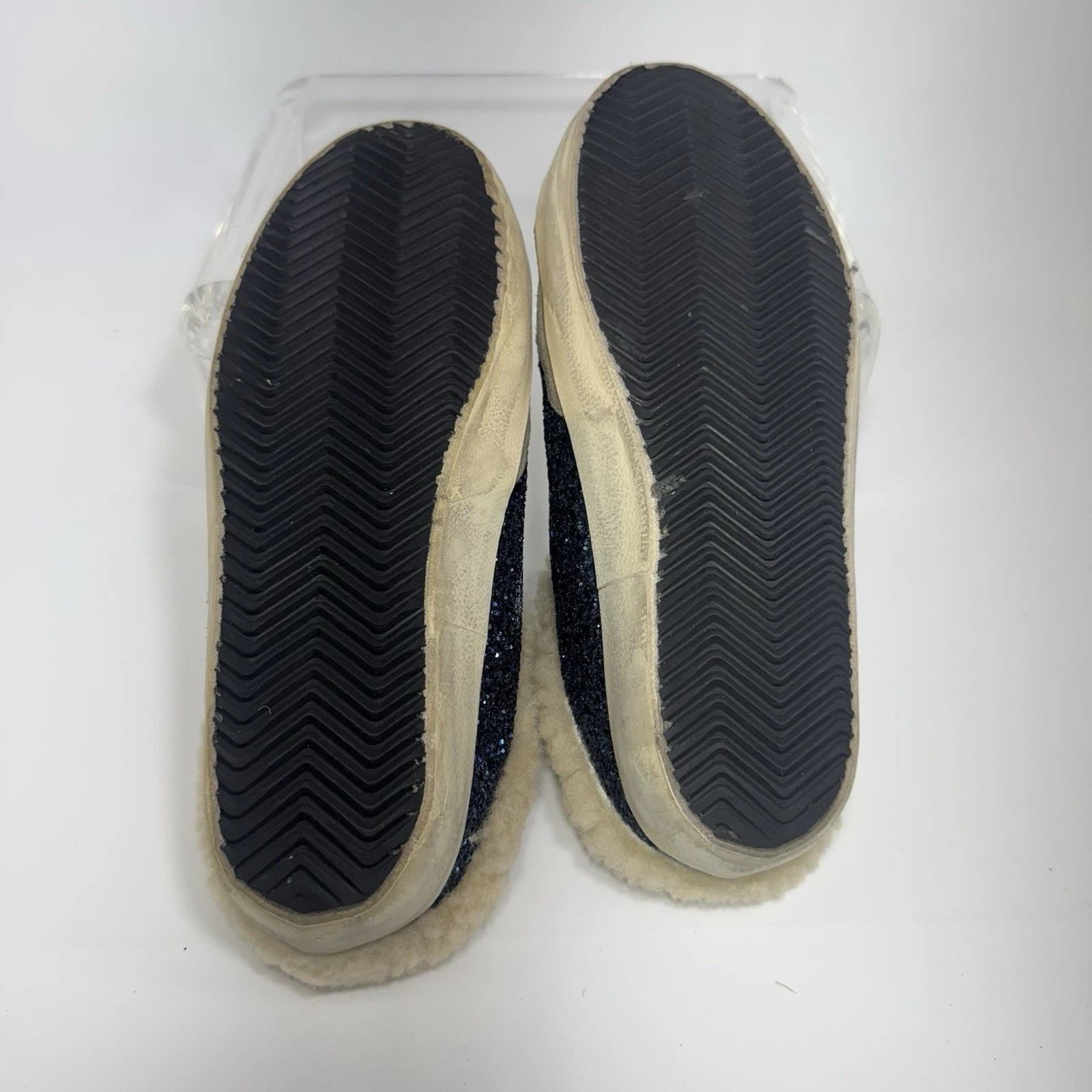 GOLDEN GOOSE Superstar Sabot Slip On Shearling Mule Sneaker Size 37 Limited Ed!