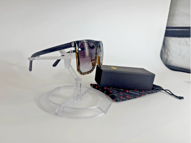 American Bonfire Ignite 18006 Sunglasses Tortoise Brown Oversized Square