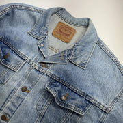 Vintage Levis Jacket Mens XL Blue Trucker Denim Western 80s Made in USA