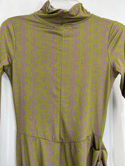 Maisie Wilen Body Shop Dress Size Medium NEW Green Bodycon Patterned