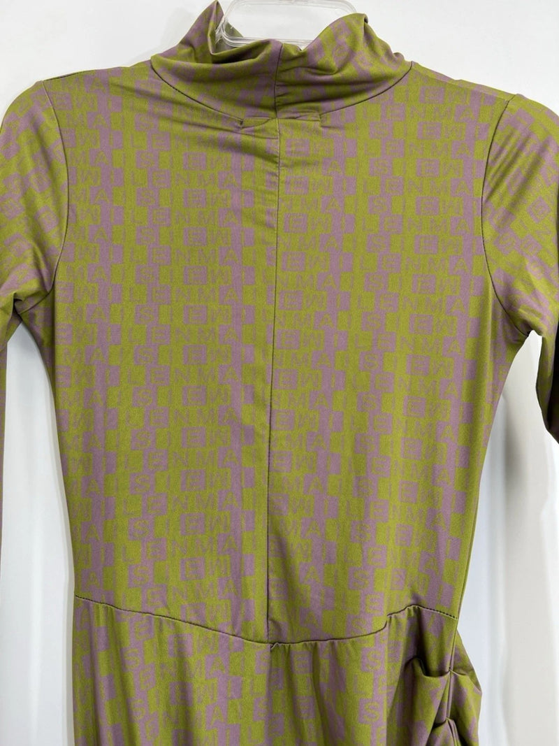 Maisie Wilen Body Shop Dress Size Medium NEW Green Bodycon Patterned