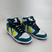 Nike Dunk High Bright Spruce Volt GS Sz 7Y