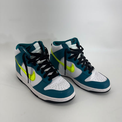 Nike Dunk High Bright Spruce Volt GS Sz 7Y
