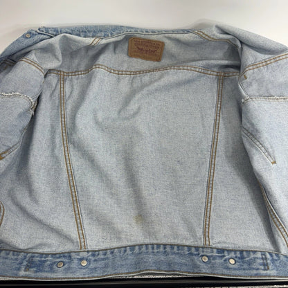 Vintage Levis Jacket Mens XL Blue Trucker Denim Western 80s Made in USA
