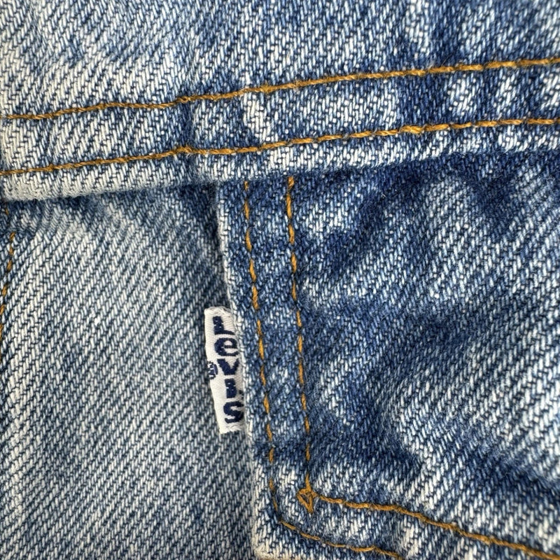 Vintage Levis Jacket Mens XL Blue Trucker Denim Western 80s Made in USA