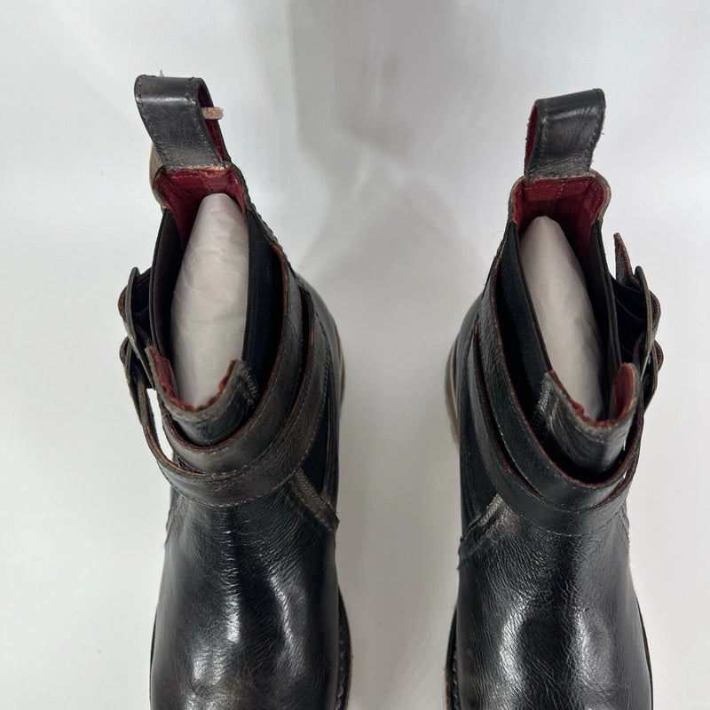 Bed Stu Ginger Boots Womens 6 Black Rustic Leather Chelsea Ankle Boot