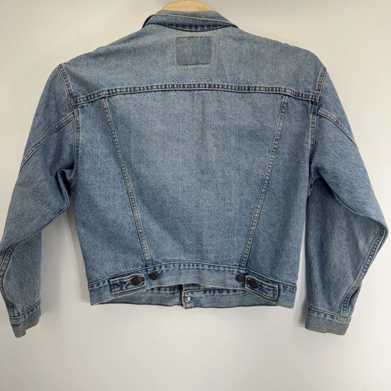 Vintage Levis Jacket Mens XL Blue Trucker Denim Western 80s Made in USA