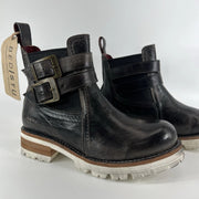 Bed Stu Ginger Boots Womens 6 Black Rustic Leather Chelsea Ankle Boot