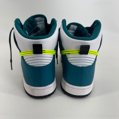 Nike Dunk High Bright Spruce Volt GS Sz 7Y