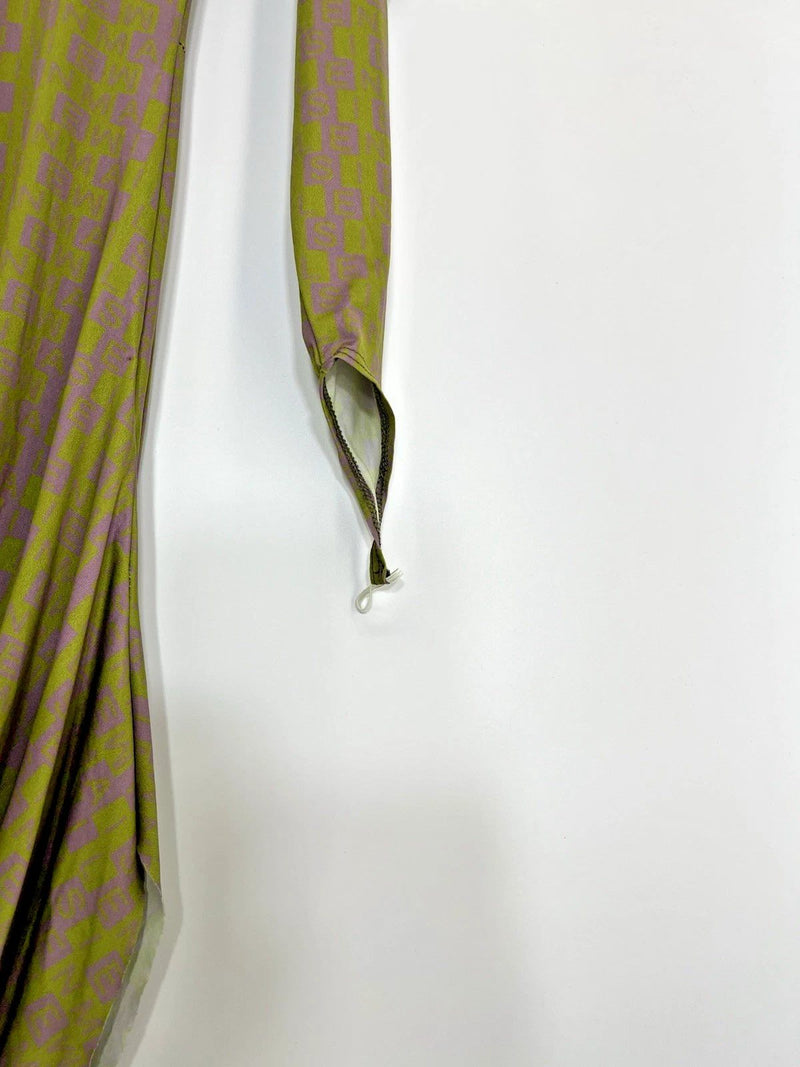 Maisie Wilen Body Shop Dress Size Medium NEW Green Bodycon Patterned