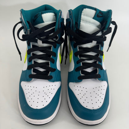 Nike Dunk High Bright Spruce Volt GS Sz 7Y