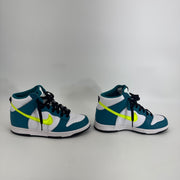 Nike Dunk High Bright Spruce Volt GS Sz 7Y