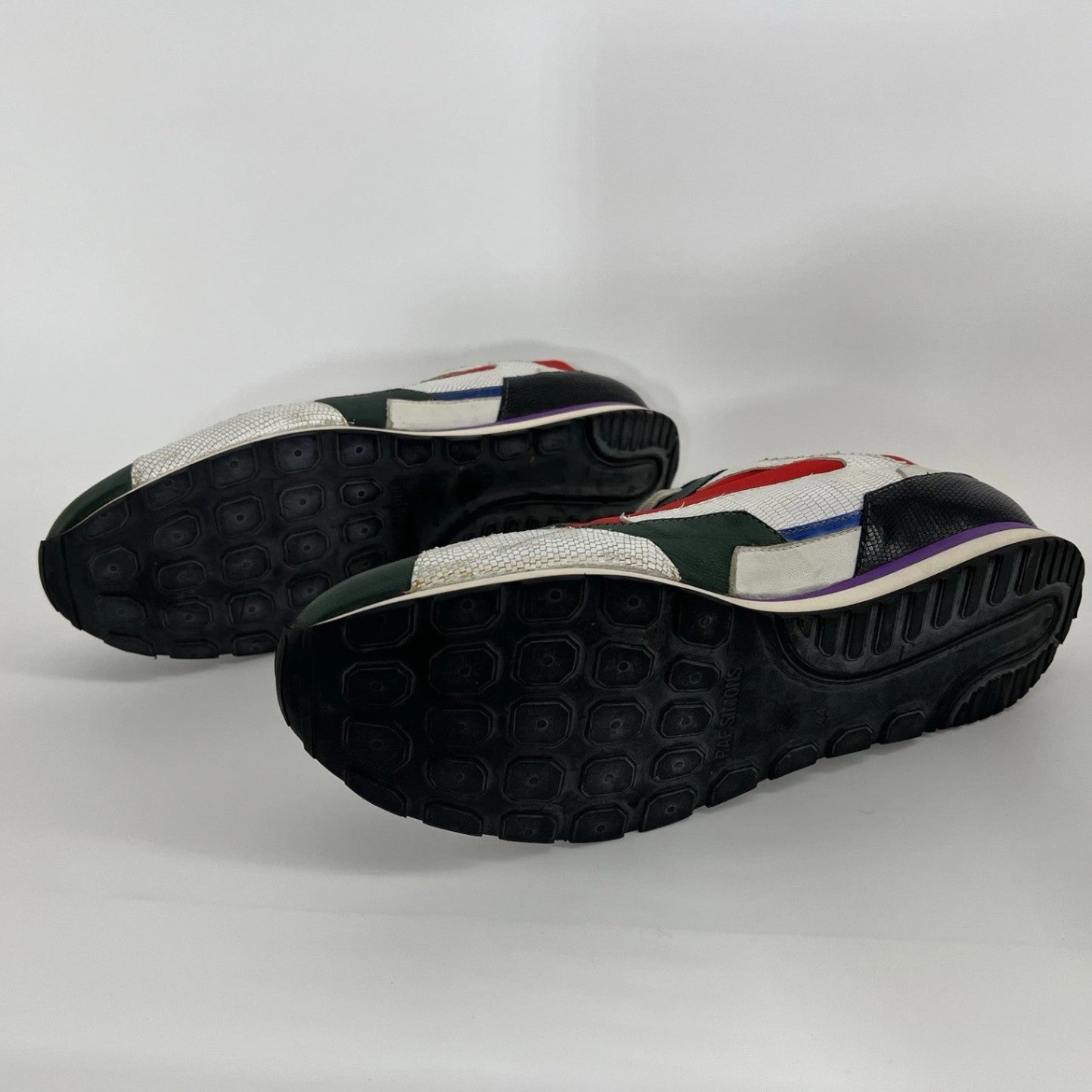 Raf Simons Men's Multicolor Lace-Up Sneakers – Size 44 (US 11) Rare LTD Edition