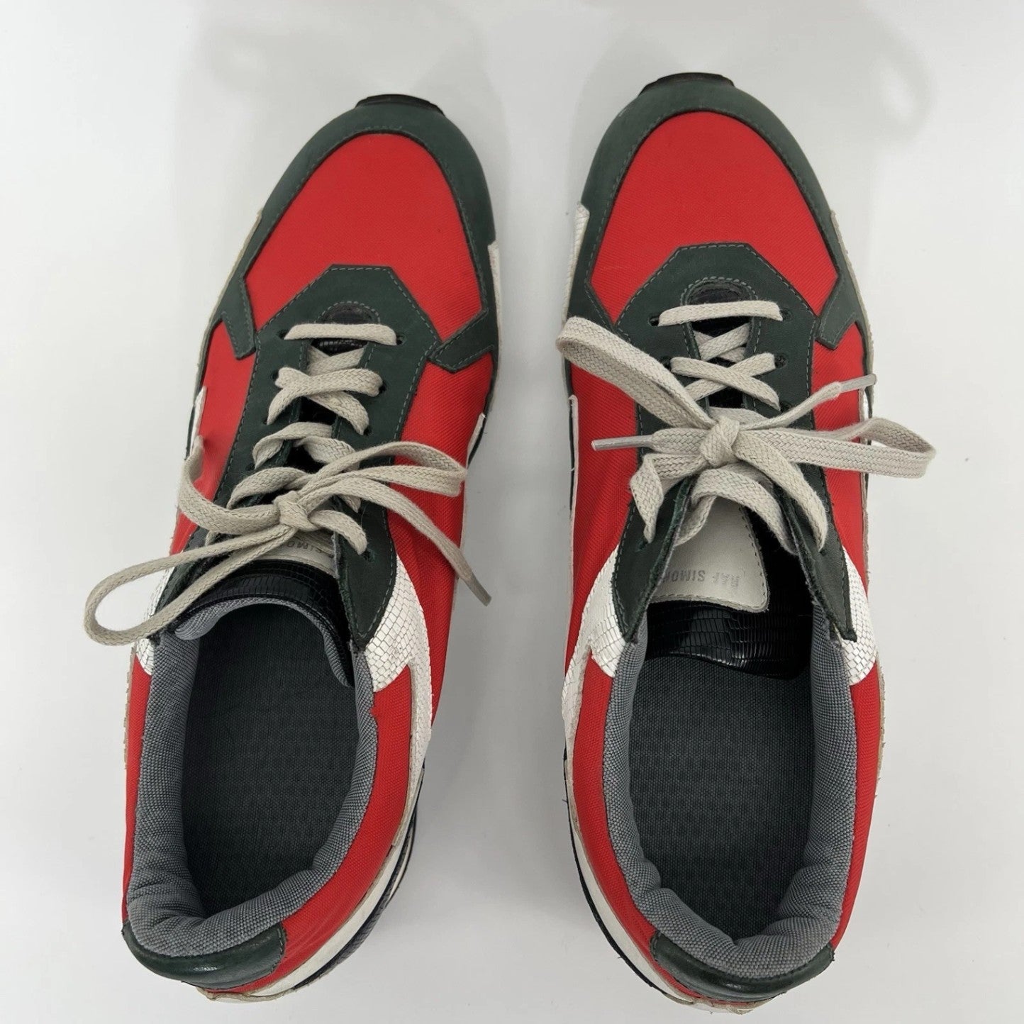 Raf Simons Men's Multicolor Lace-Up Sneakers – Size 44 (US 11) Rare LTD Edition