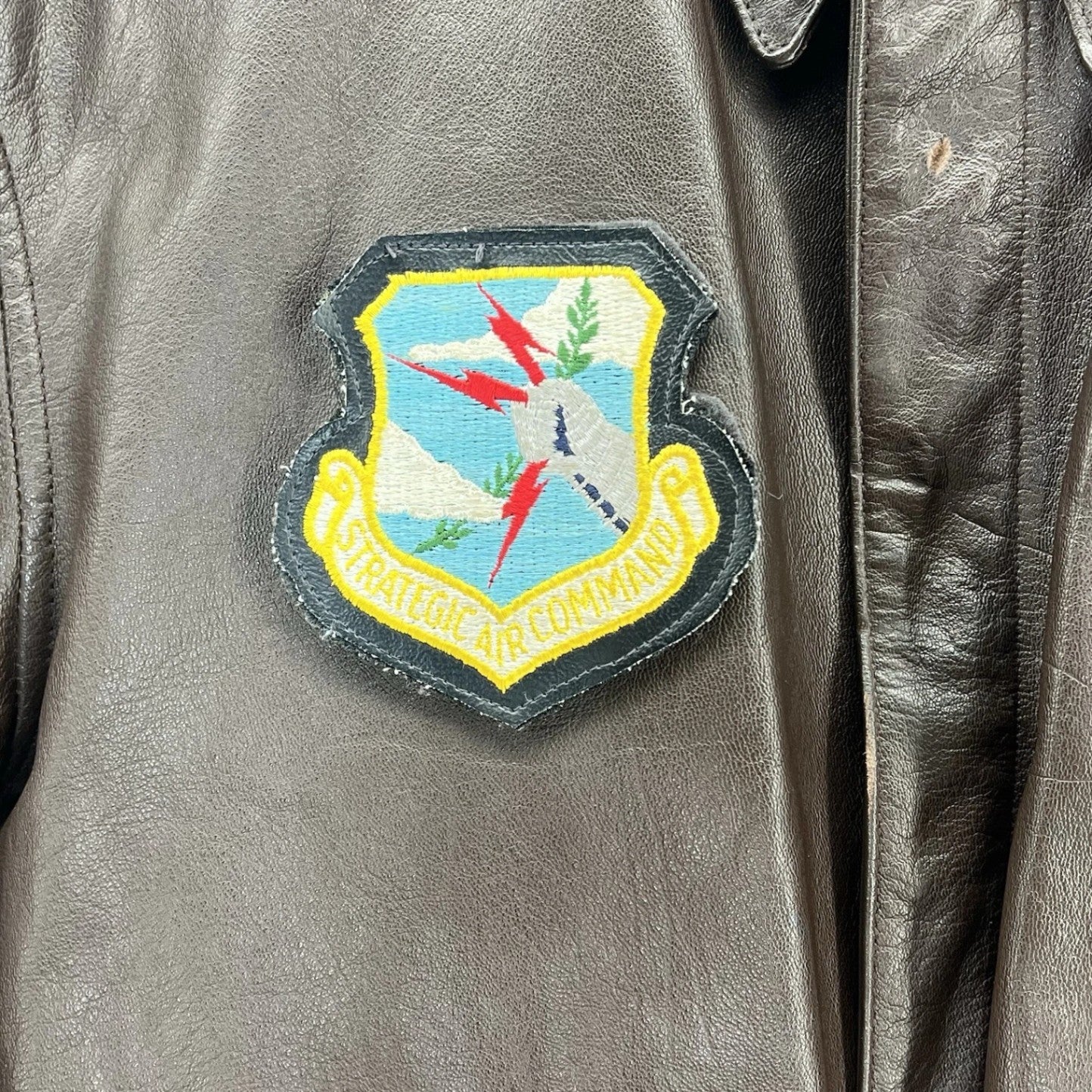 VTG Cooper A-2 Flight Jacket 44R Brown Goatskin Leather USAF Bomber USA