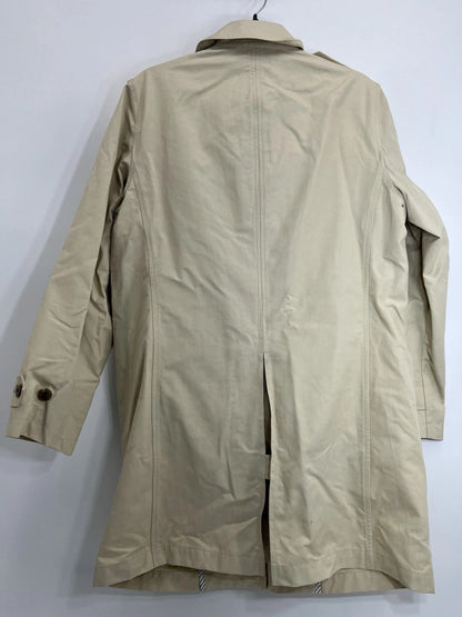 Brooks Brothers Driving Coat Men’s Cotton Tan Bemberg Cupro Lining Sz Small