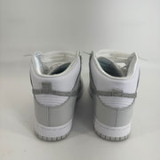 Nike Dunk High Silver Glitter Swoosh White and Photon Dust Color Sz 8