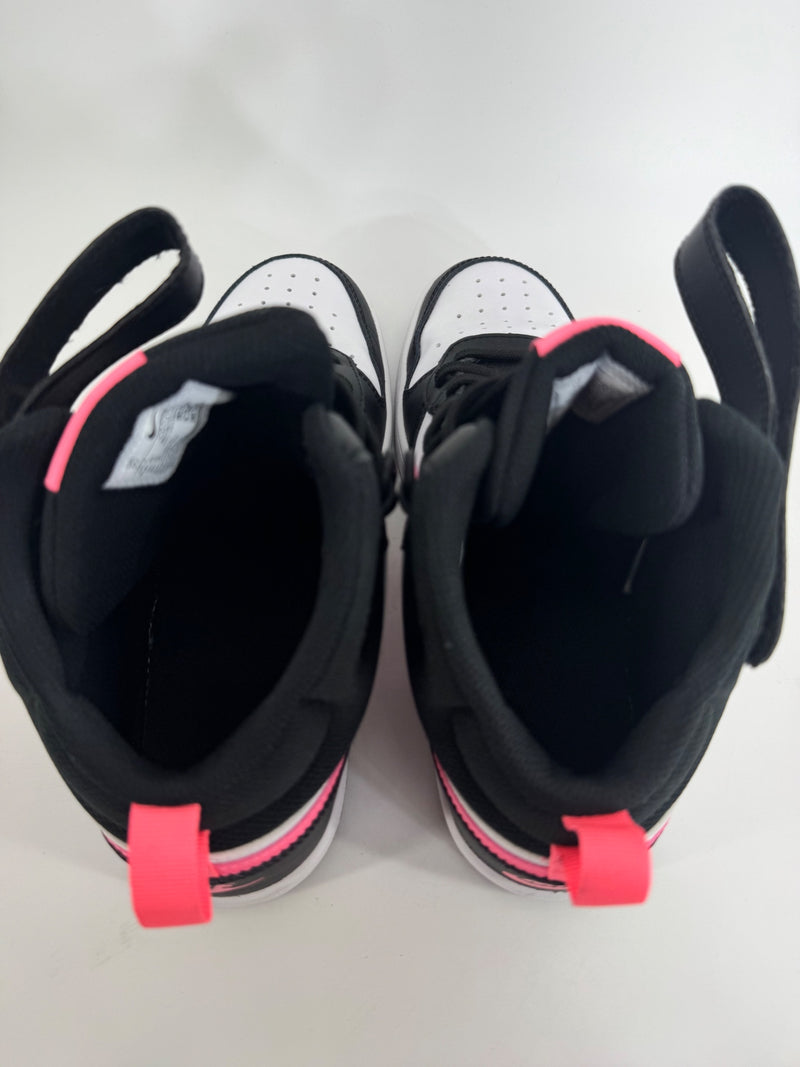 Nike Court Borough Mid 2 Black/Sunset Pule Sz 7Y