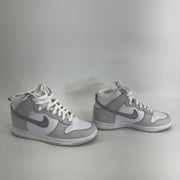 Nike Dunk High Silver Glitter Swoosh White and Photon Dust Color Sz 8