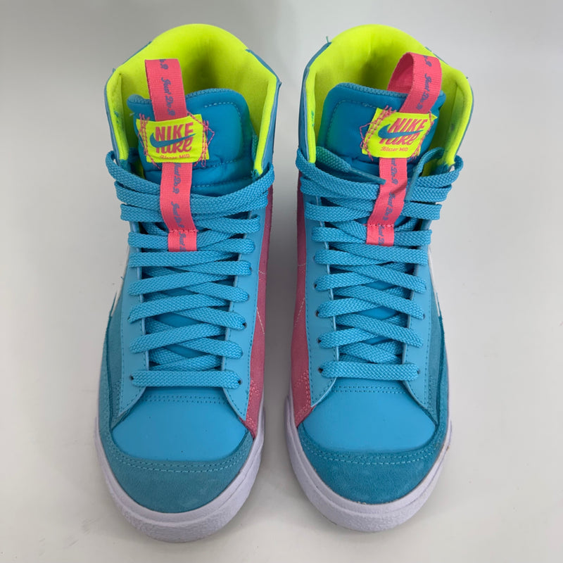 Nike Blazer Mid 77 Dance Baltic Blue/Pink Sz 7Y