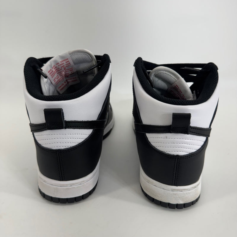 Nike Dunk High Sneaker Panda Black and White Sz 8