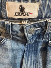 Jordache Neon PVC Pocket High Rise Crop Jeans Womens 25 Y2K Festival NWT