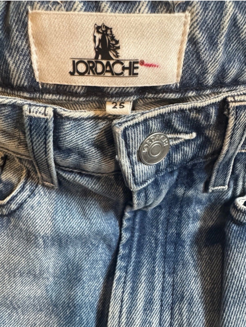 Jordache Neon PVC Pocket High Rise Crop Jeans Womens 25 Y2K Festival NWT