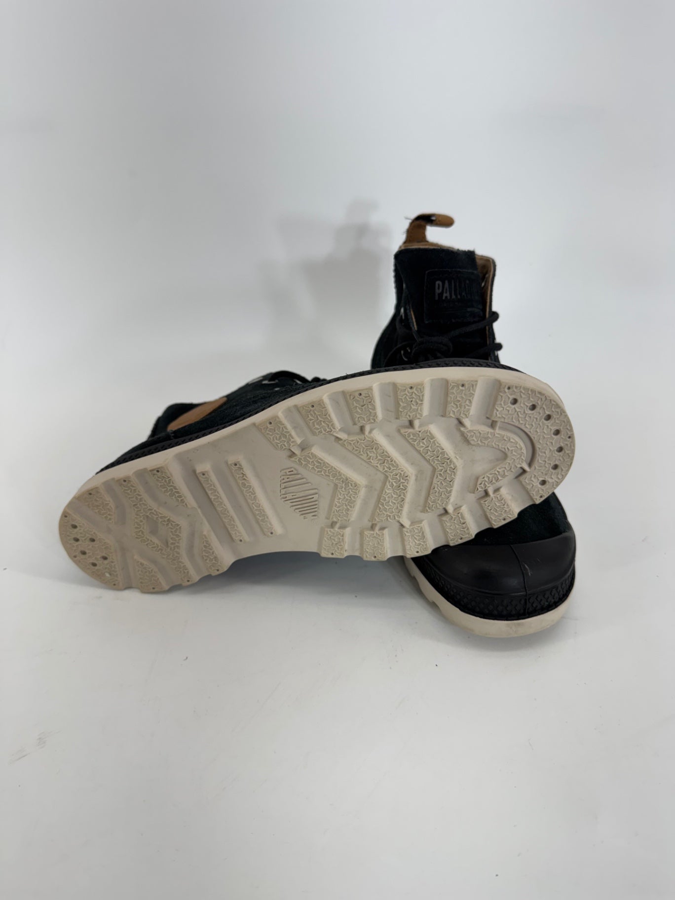 Palladium Suede/Leather Black Rubber Sole High Tops