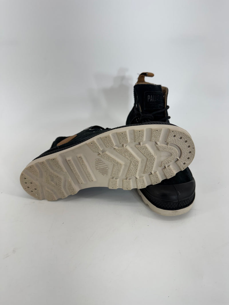 Palladium Suede/Leather Black Rubber Sole High Tops Size 6
