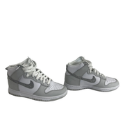 Nike Dunk High Silver Glitter Swoosh White and Photon Dust Color Sz 8