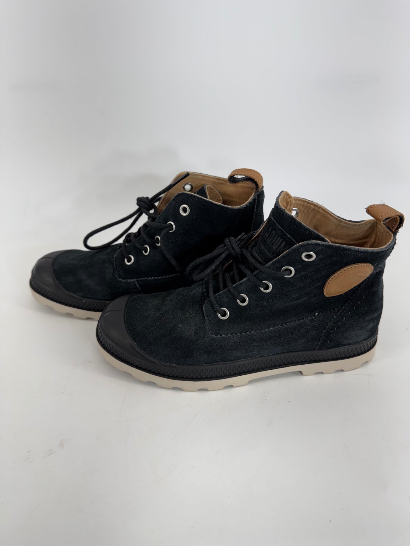 Palladium Suede/Leather Black Rubber Sole High Tops