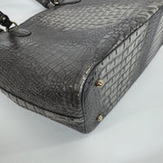 Brahmin Medium Asher Tote Bag Green Embossed Leather