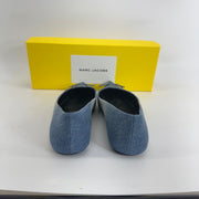Marc Jacobs Denim Blue Pointed Toe Flats Cutout Bow Women’s Size 8