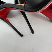 Christian Louboutin Studded Pointed Toe Stiletto Heels Red Sole Black EU 38 US 7.5